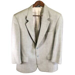 PRONTO UOMO Men's Blazer 42R Gray Sport Coat 100% Wool Classic 2-Button